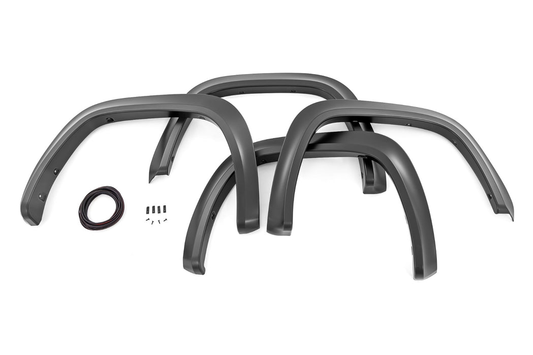 Rough Country S-T42211-RCGB Sport Style Fender Flares Gloss Black Toyota Tundra 2WD/4WD (22-23) Rough Country - Truck Part Superstore