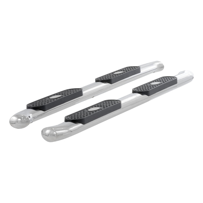 ARIES S224009-2 4" Polished Stainless Oval Side Bars, Select Silverado, Sierra 1500, 2500, 3500 for Select Chevrolet Silverado 1500
