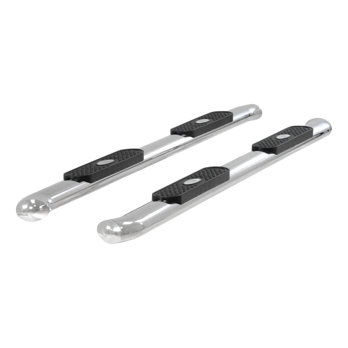 ARIES S224013-2 4" Polished Stainless Oval Side Bars, Select Silverado, Sierra 1500, 2500, 3500 for Select Chevrolet Silverado 2500 HD