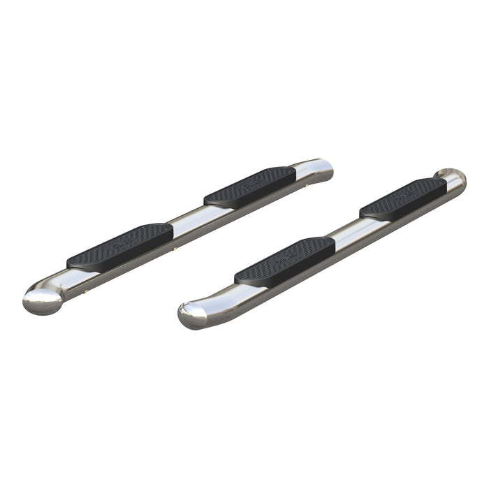 ARIES S224051-2 4" Polished Stainless Oval Side Bars, Select Chevrolet Colorado, GMC Canyon Crew for Select Chevrolet Colorado