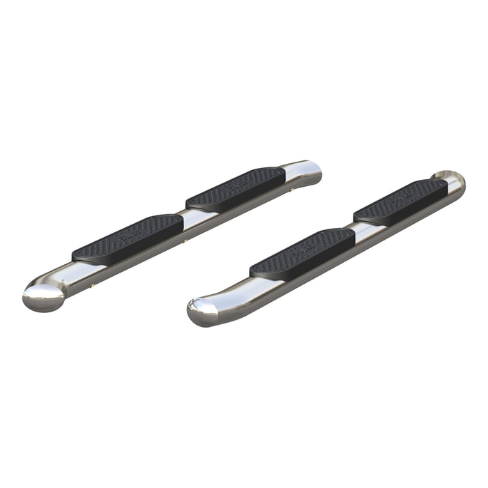 ARIES S224052-2 4" Polished Stainless Oval Side Bars, Select Chevrolet Colorado, GMC Canyon Crew for Select Chevrolet Colorado