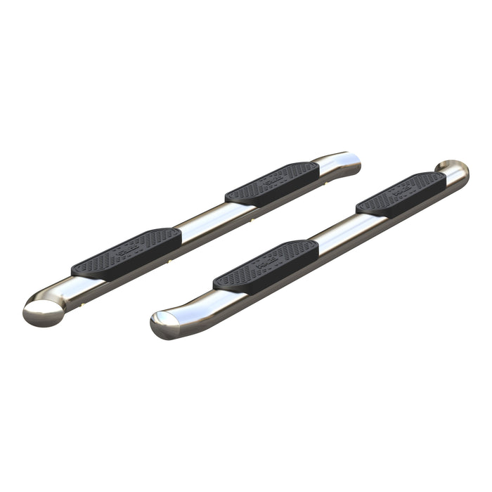ARIES S224053-2 4" Polished Stainless Oval Side Bars, Select Silverado, Sierra 1500, 2500, 3500 for Select Chevrolet Silverado 1500