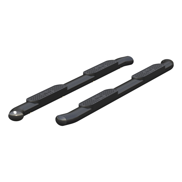 ARIES S224053 4" Black Steel Oval Side Bars, Select Silverado, Sierra 1500, 2500, 3500 Crew for Select Chevrolet Silverado 1500