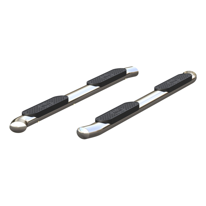ARIES S224054-2 4" Polished Stainless Oval Side Bars, Select Silverado, Sierra 1500 Extended Cab for Select Chevrolet Silverado 1500