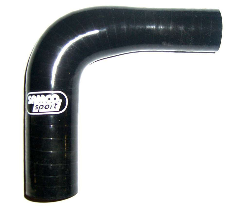 SAMCO SPORT RE9038-35BLACK 1-1/2in to 1-3/8in 90Deg Reducer Elbow Black
