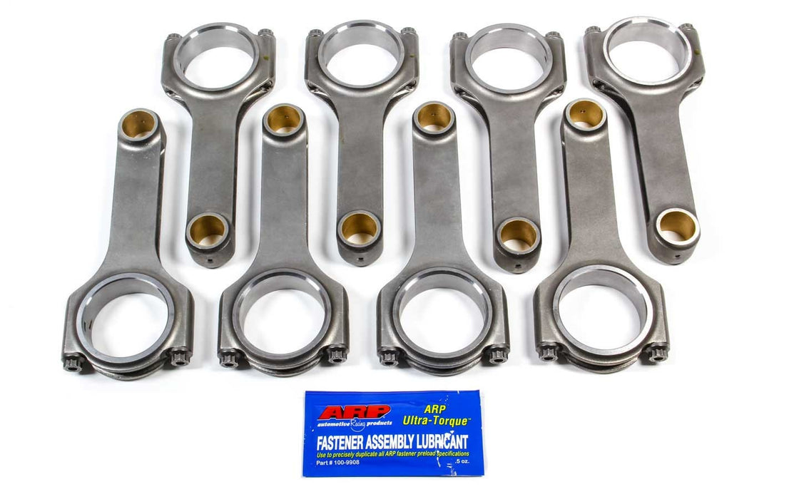 SCAT ENTERPRISES 2-350-6000-2100A SBC 4340 Forged H-Beam Rods 6.000 w/ARP2000