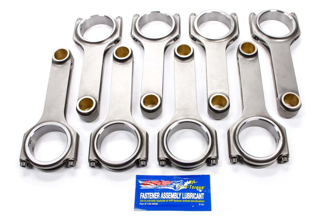 SCAT ENTERPRISES 2-440-6760-2374-990A BBM 4340 Forged H-Beam Rods 6.760 w/ARP2000 Blt
