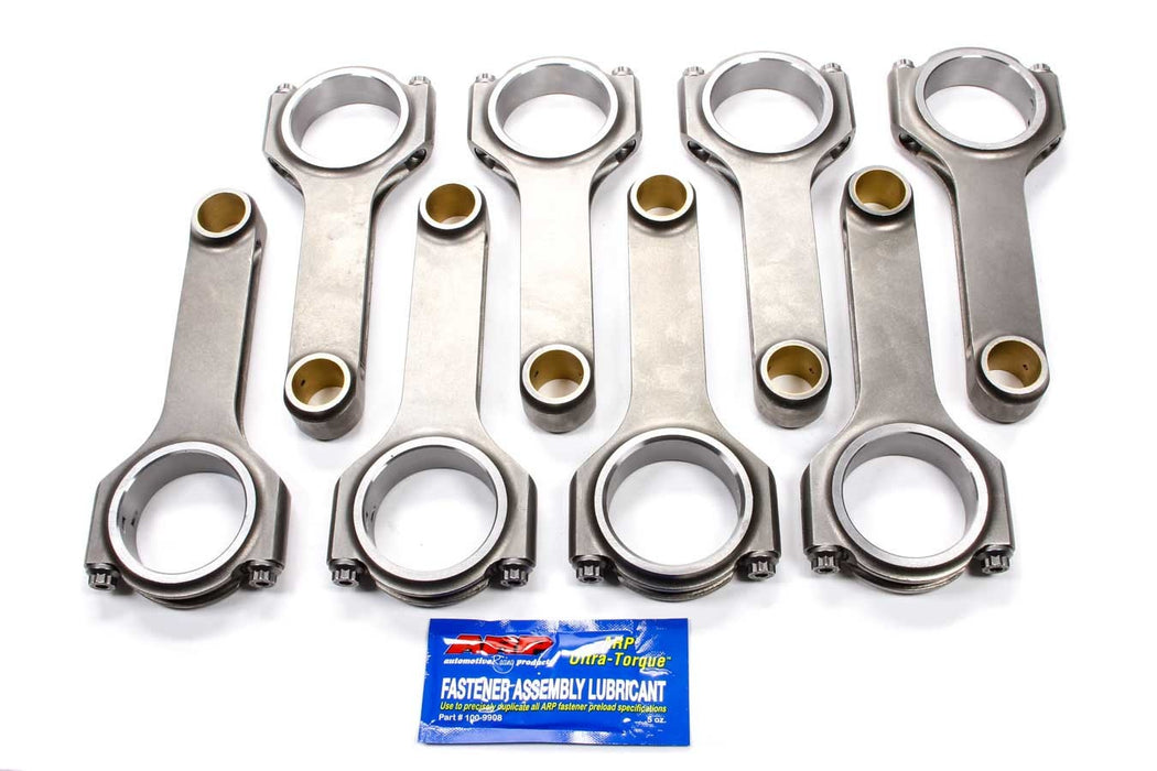SCAT ENTERPRISES 2-454-6385-2200A BBC 4340 Forged H-Beam Rods 6.385 w/ARP2000