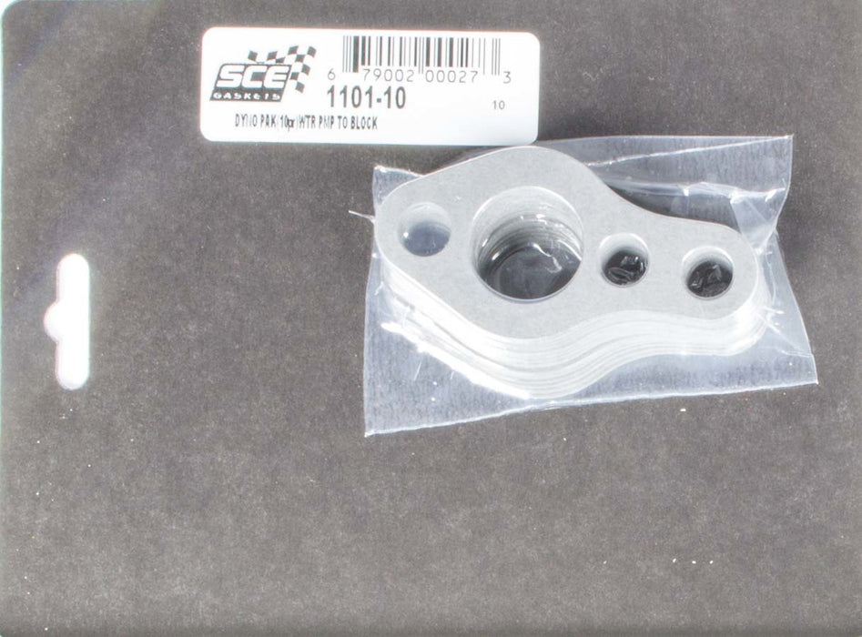 SCE GASKETS 1101-10 SBC Water Pump Gaskets Dyno-Pak (10pr)