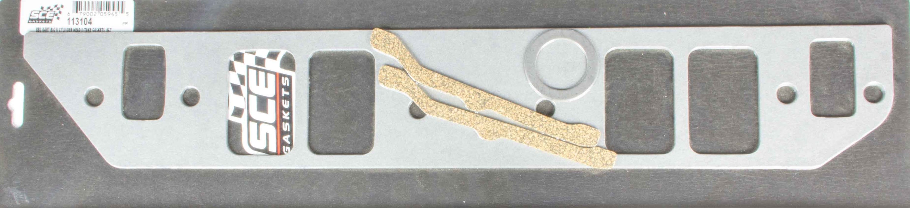 SCE GASKETS 113104 BBC Intake Gasket Set w/ Dart Big M Heads .062