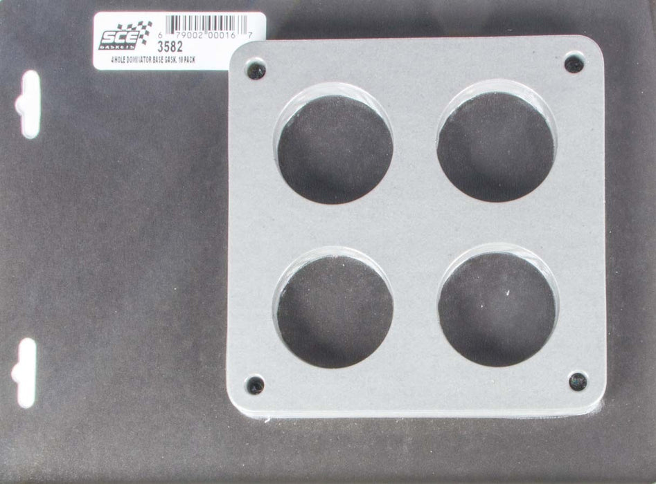 SCE GASKETS 3582 Carburetor Gaskets (10) Holley 4-Hole 4500