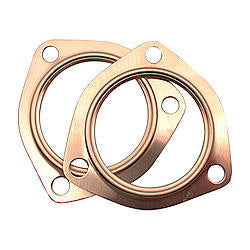 SCE GASKETS 4350 3.50 Copper Collector Gaskets (pair)
