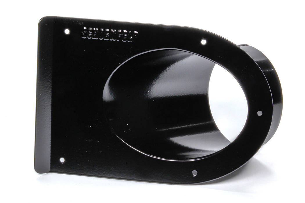 SCHOENFELD 400TSB-45 Tail Pipe Saver 4in Black 45 Degree