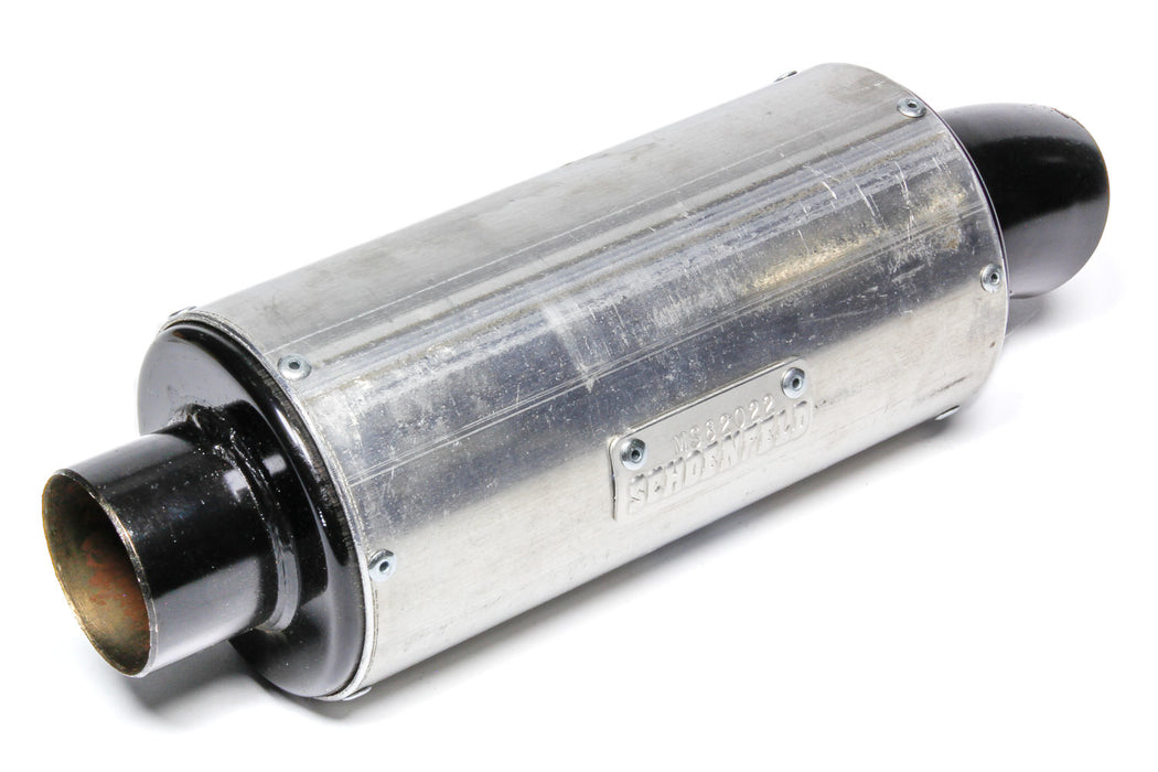 SCHOENFELD MS82022 Muffler Mini Sprint Alum Case 2in Inlet