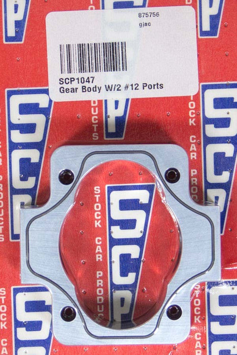 STOCK CAR PROD-OIL PUMPS 1047 Gear Body W/2 #12 Ports 1.450