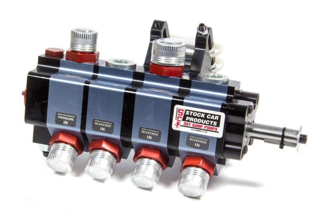 STOCK CAR PROD-OIL PUMPS BT214 4 Stage Dry Sump Pump Bert/Brinn Mount