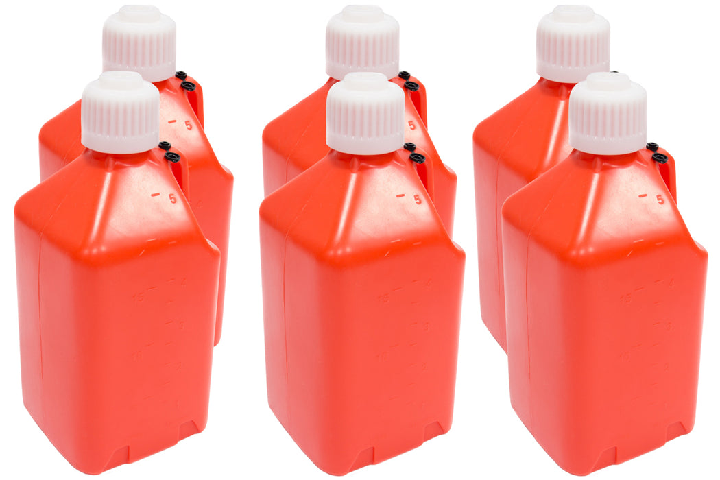 SCRIBNER 2000O-CASE Utility Jug - 5-Gallon Orange - Case 6
