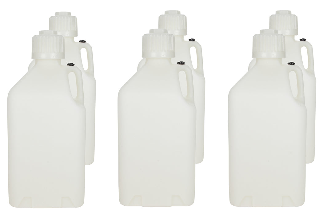 SCRIBNER 2000W-CASE Utility Jug - 5-Gallon White - Case 6