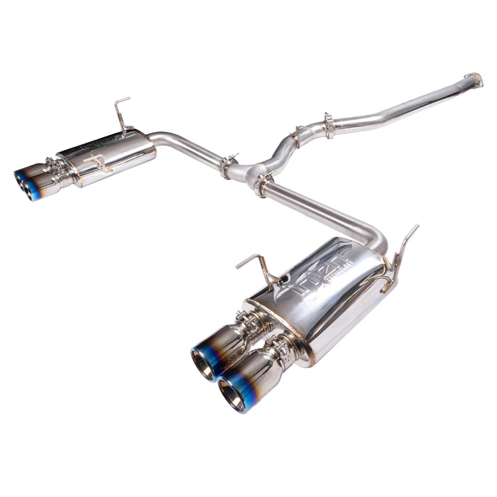 Injen SES1207TT Injen Technology Stainless Steel Cat-Back Exhaust System w/ Burnt Titanium Tips - Truck Part Superstore