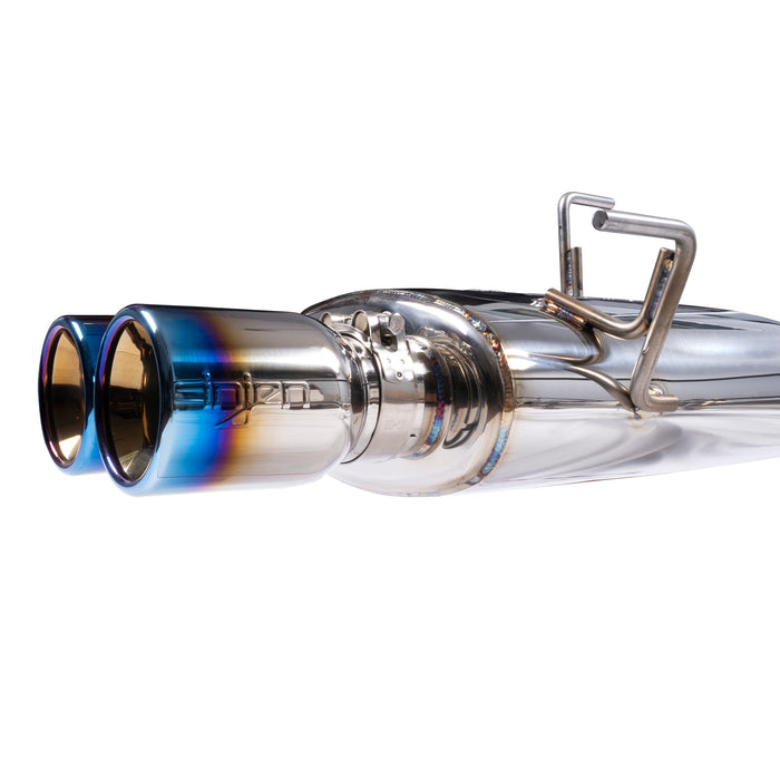 Injen SES1207TT Injen Technology Stainless Steel Cat-Back Exhaust System w/ Burnt Titanium Tips - Truck Part Superstore