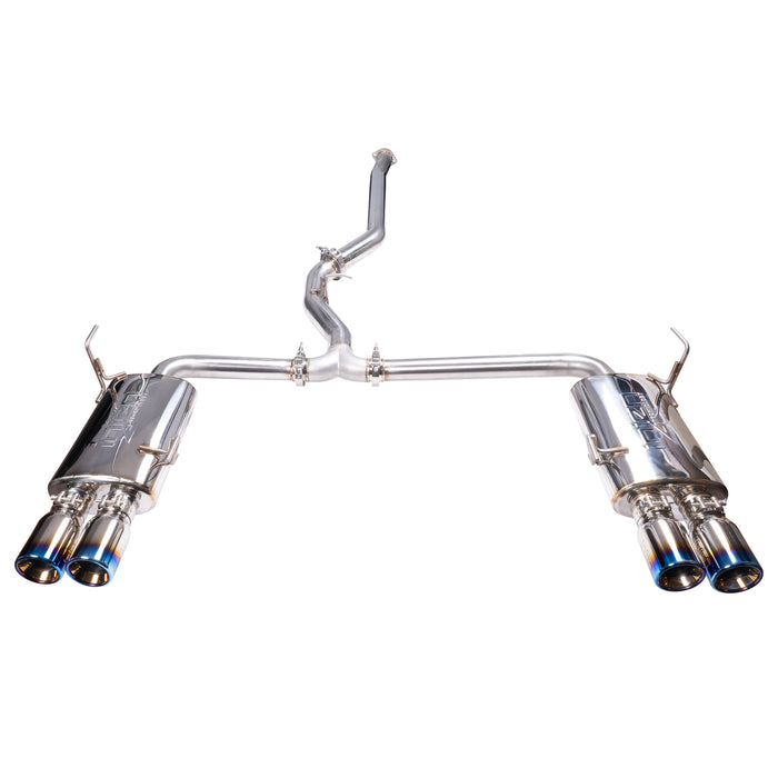 Injen SES1207TT Injen Technology Stainless Steel Cat-Back Exhaust System w/ Burnt Titanium Tips - Truck Part Superstore