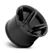 Fuel 1PC D76322405745 D763 22X14 5X5.0/5.5 MT-BLK -75MM - Truck Part Superstore