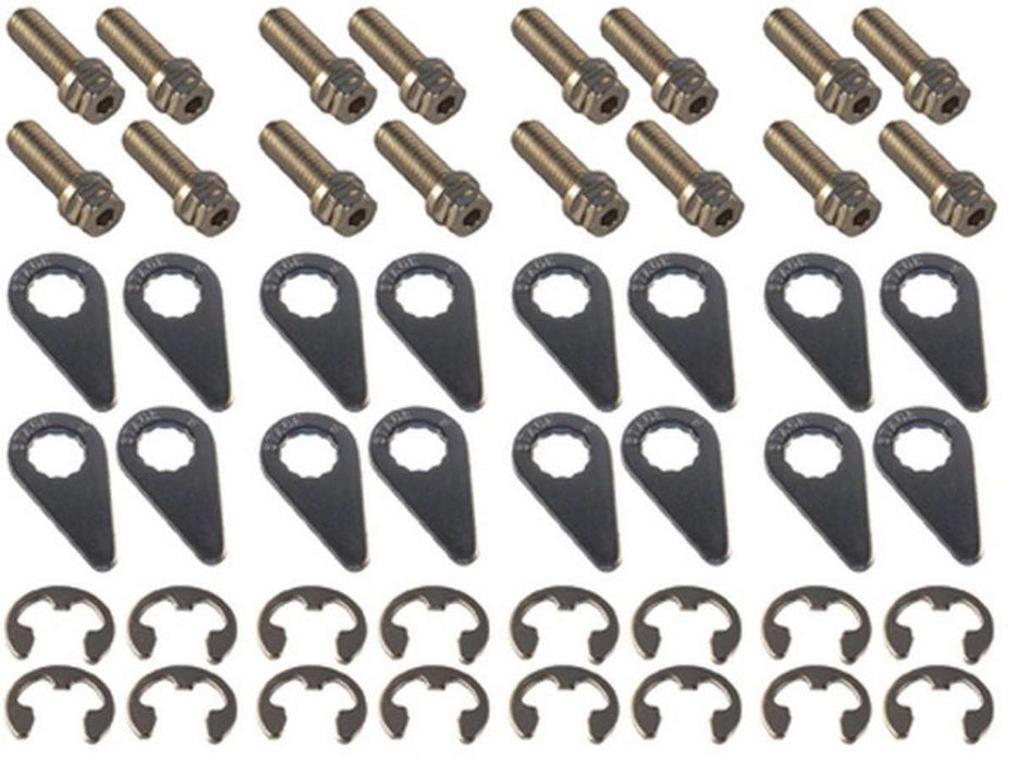 STAGE 8 FASTENERS 8952 S/S Header Bolt Kit - 6pt. 3/8-16 x 1in (16)