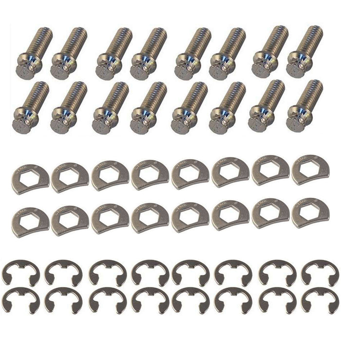 STAGE 8 FASTENERS 8953 S/S Header Bolt Kit - 6pt. 3/8-16 x 1in (16)
