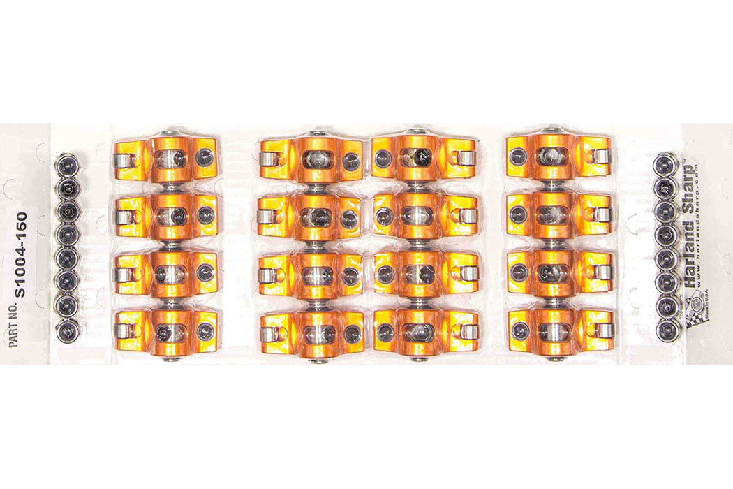 SHARP ROCKERS S1004-150 SBC Rocker Arms - 1.5 Ratio 7/16 Stud