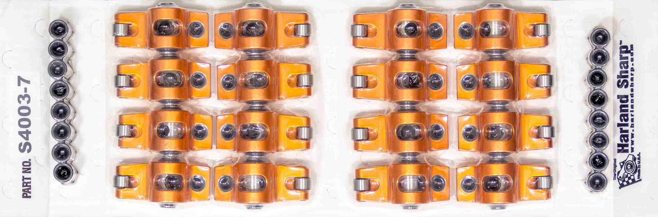 SHARP ROCKERS S4003-7 SBF Rocker Arms - 1.6 Ratio 7/16 Stud