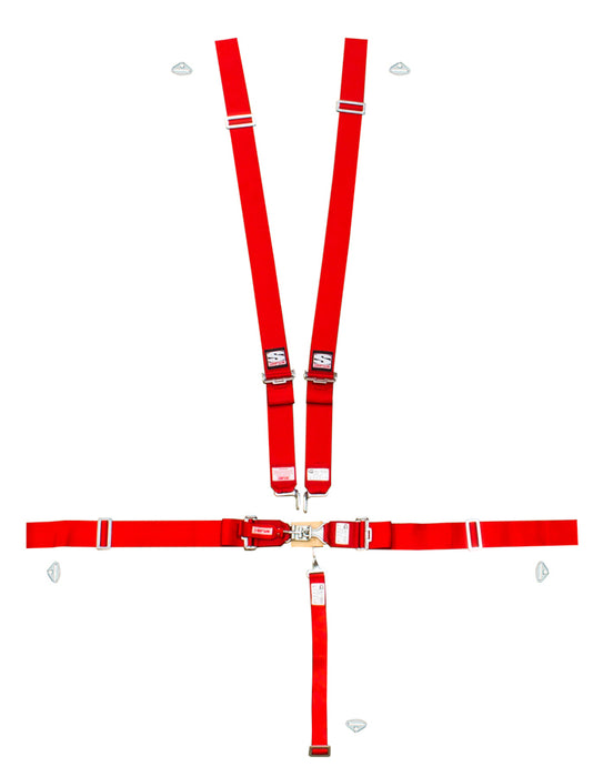 SIMPSON SAFETY 29043R 5-pt Sport Harness Systm LL P/D B/I Ind 55in