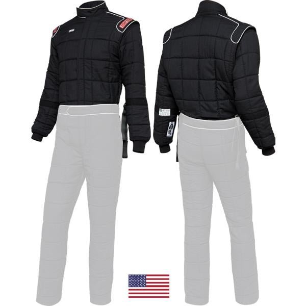 SIMPSON SAFETY 4902234 Jacket Black Medium Drag SFI-15