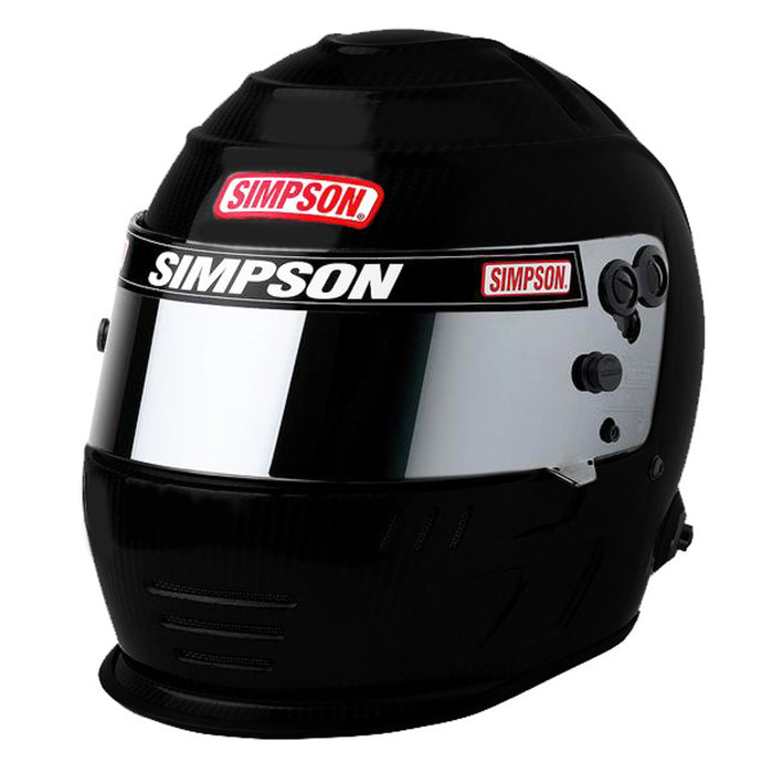 SIMPSON SAFETY 7707188 Helmet Speedway Shark 7-1/8 Flat Black SA2020