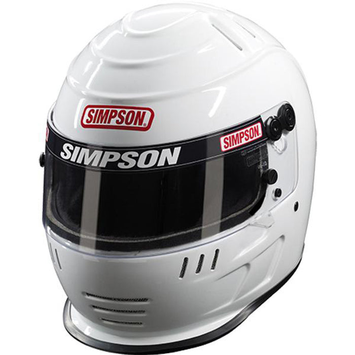 SIMPSON SAFETY 7707381 Helmet Speedway Shark 7-3/8 White SA2020
