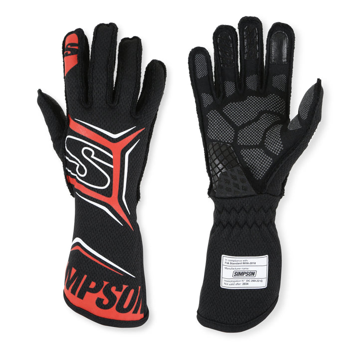 SIMPSON SAFETY MGXR Glove Magnata X-Large Black / Red SFI 3.5/5