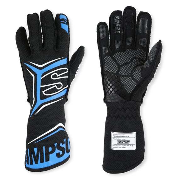 SIMPSON SAFETY MGZB Glove Magnata XX-Large Black / Blue SFI 3.5/5