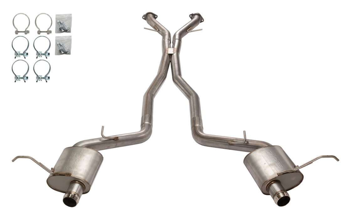 Pypes Performance Exhaust SJJ05M 2012-21 SRT Cherokee Super System Cat-Back Exhaust 409 Stainless Steel Race Pro Mufflers SJJ05M - Truck Part Superstore