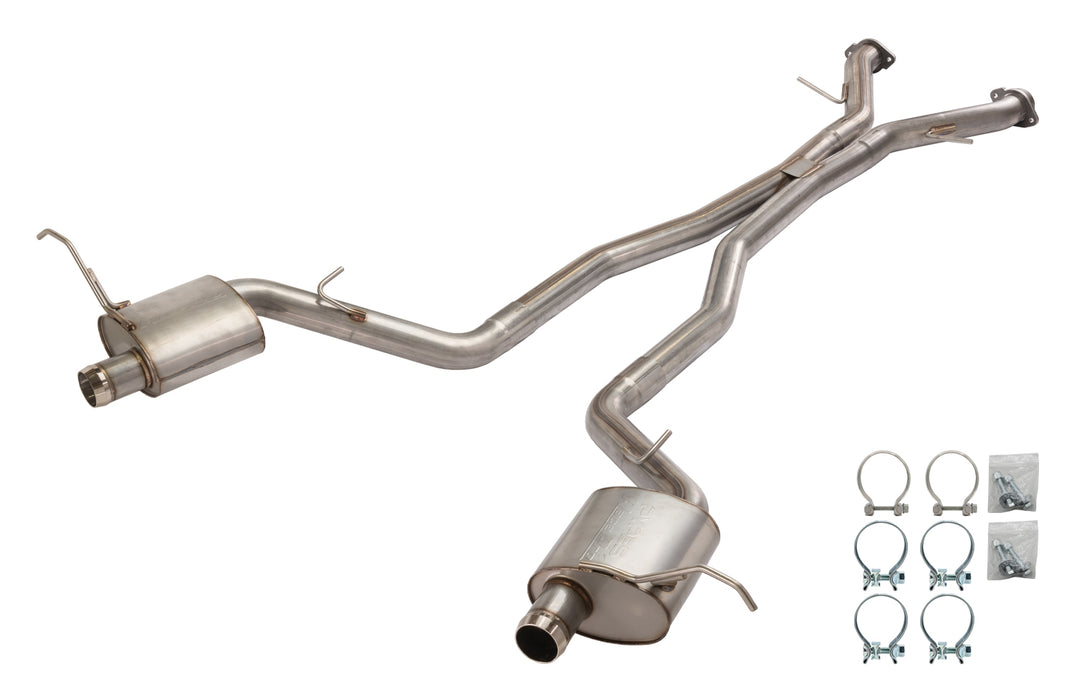 Pypes Performance Exhaust SJJ05M 2012-21 SRT Cherokee Super System Cat-Back Exhaust 409 Stainless Steel Race Pro Mufflers SJJ05M - Truck Part Superstore