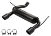Pypes Performance Exhaust SJJ20SB 2007-2018  Jeep JK Dual Exit Axle Back Black Exhaust System 409 Stainless With Street Pro Muffler SJJ20SB - Truck Part Superstore
