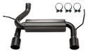 Pypes Performance Exhaust SJJ20SB 2007-2018  Jeep JK Dual Exit Axle Back Black Exhaust System 409 Stainless With Street Pro Muffler SJJ20SB - Truck Part Superstore