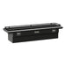 UWS SL-69-LP-BLK-R Gloss Black Aluminum 69" Secure Lock Crossover Truck Tool Box, Low Profile, Rail - Truck Part Superstore
