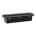 UWS SL-72-LP-BLK-R Gloss Black Aluminum 72" Secure Lock Crossover Truck Tool Box, Low Profile, Rail - Truck Part Superstore