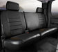 FIA SL65-1 BLK/BLK SL60 Series - Leatherlite Simulated Leather Custom Fit Rear Seat Cover- Black - Truck Part Superstore