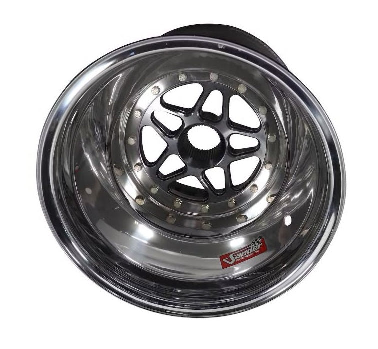 SANDER ENGINEERING S15-176-SO2 Sprint Wheel 15x17 6in BS Outside Lock W/Cover