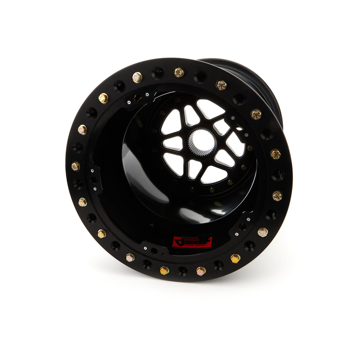 SANDER ENGINEERING S15-185-SO2-B Sprint Wheel 15x18 5in BS Outside Lock Black