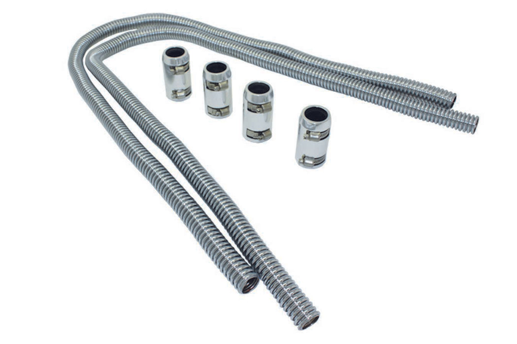 SPECIALTY PRODUCTS COMPANY 7355 Heater Hose Kit 44in w/Polished Aluminum Cap
