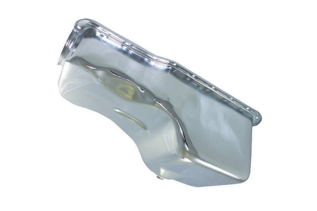 SPECIALTY PRODUCTS COMPANY 7445 65-87 SBF Steel Stock Oil Pan Chrome