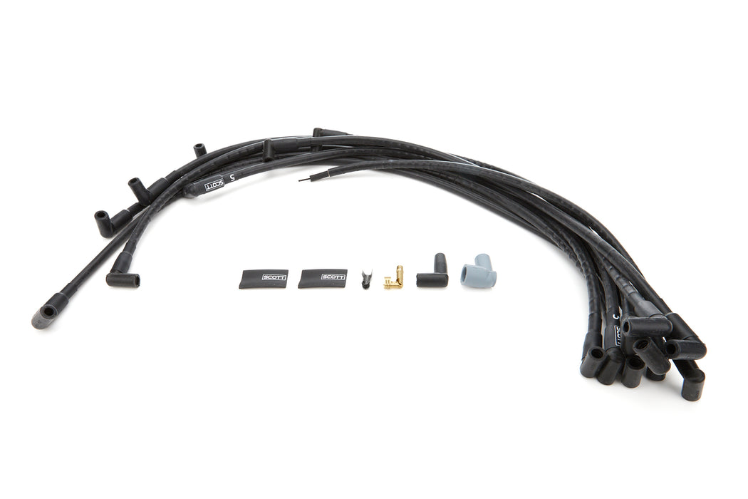 SCOTT PERFORMANCE CH-516-1 BBC Spark Plug Wire Set 90-Degree - Black