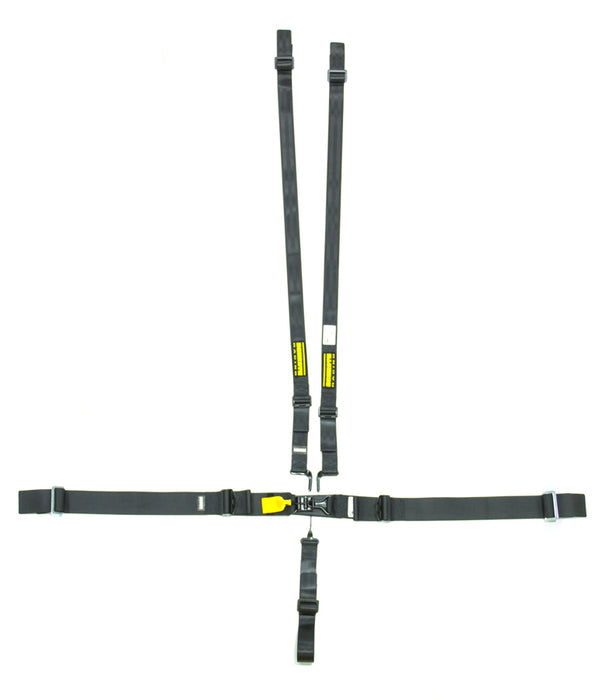 SCHROTH RACING SR71750H 5pt Harness System SFI LatchLink Black HANS