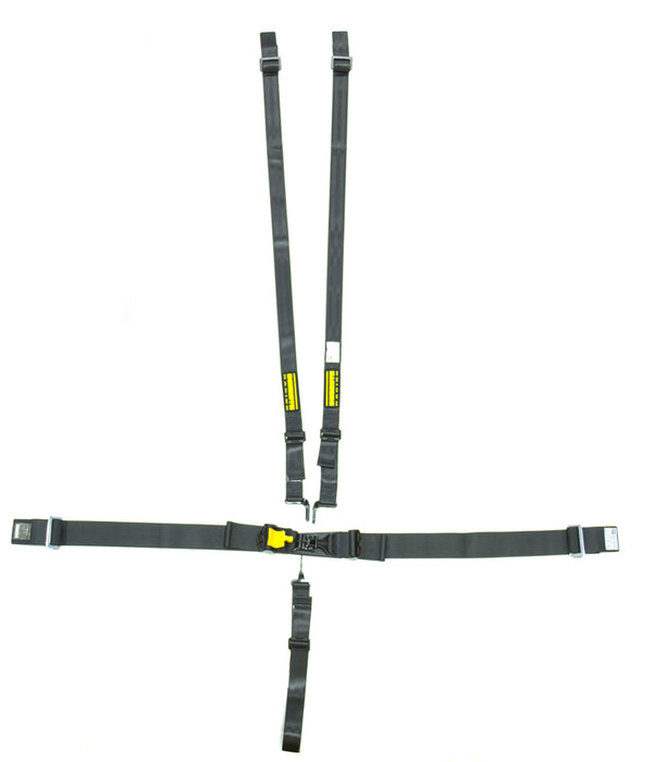 SCHROTH RACING SR76751H 5pt Harness System SFI LatchLink Black HANS